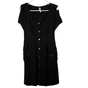 Maeve Anthropologie Stay Sail Cargo Utility Women’s 4 Button Down Mini Dress